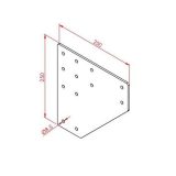 İki Yönlü Bağlantı Sacı 100X100 K10 Çinko - Görsel 2